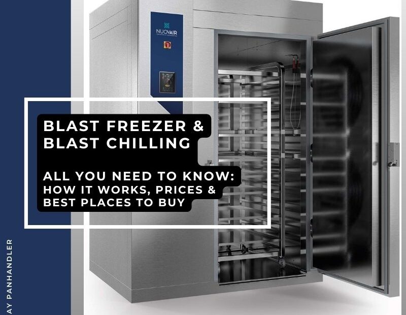 Creative image of a commercial blast chiller to explain what a blast freezer is and how it works
