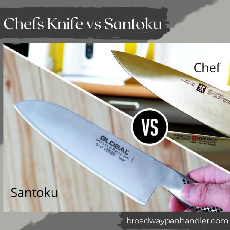 cover image for Santoku knife vs chef knife