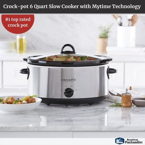 Crock-pot 6 Quart Slow Cooker with Mytime Technology